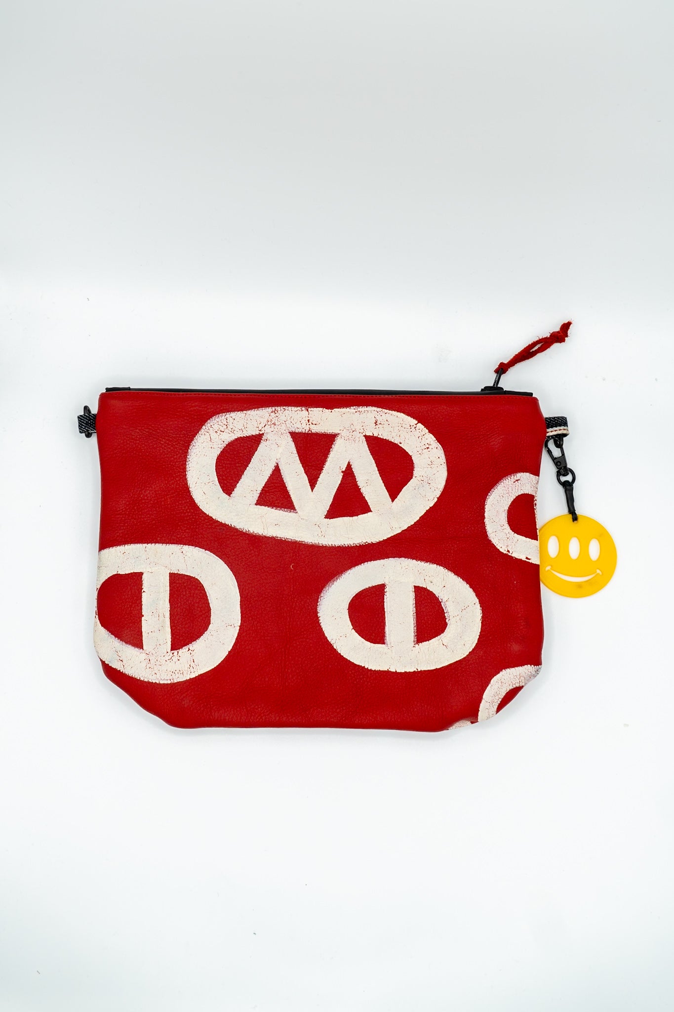 Red Leather Pouch No. 008, handmade TWINBULL bag, alternate view 2