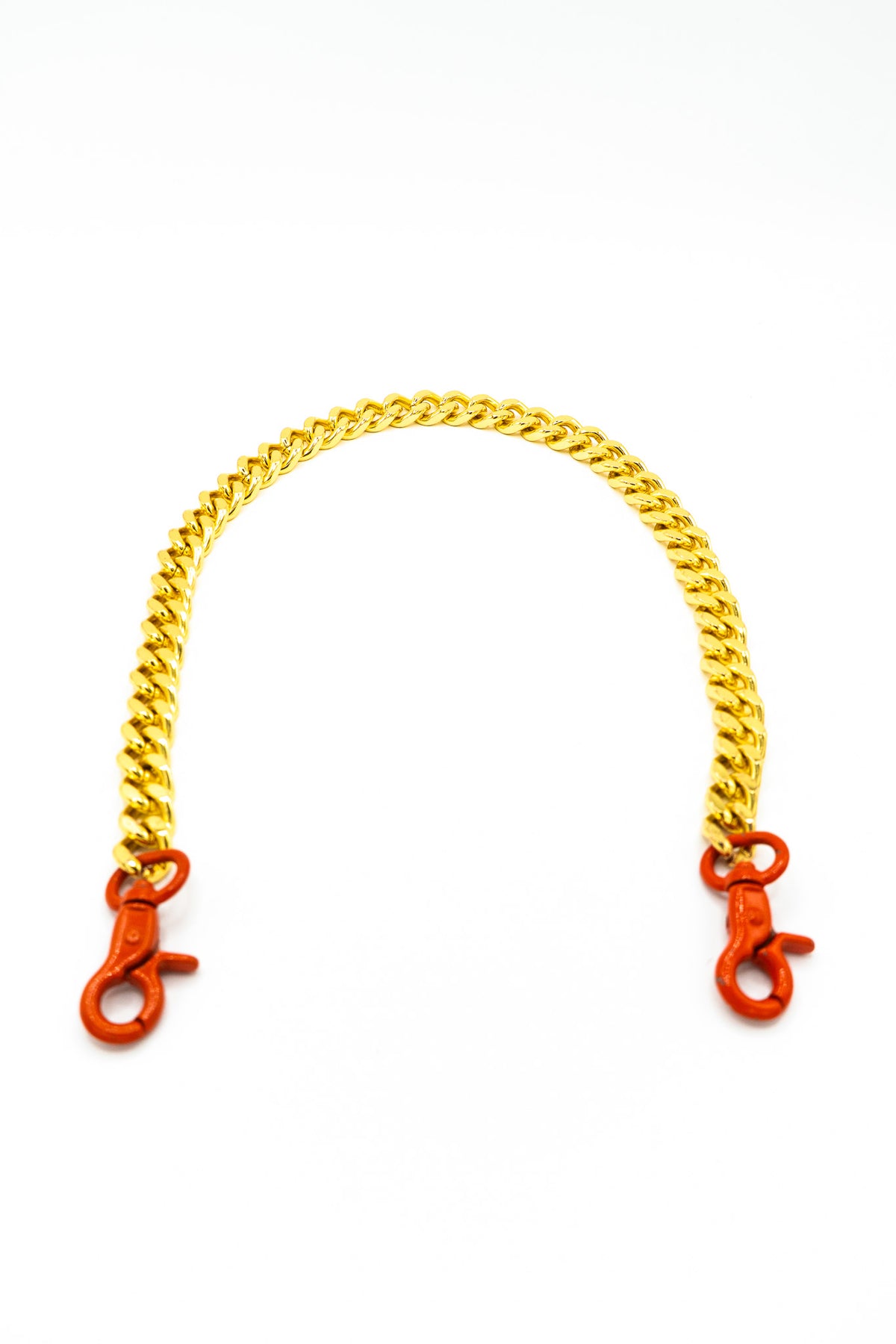 18k Gold Plated Chain Shoulder Strap, handmade TWINBULL bag, front product view